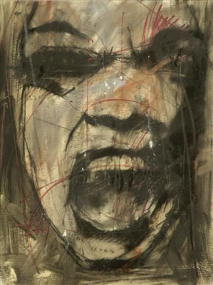 Untitled (Black Screaming Head) 411
