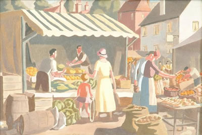 Sample artwork by Tom Nash (Born 1931), known for painting - View similar artists and auction records