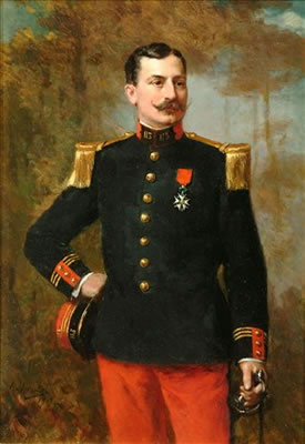 Portrait of an officer Three quarter length