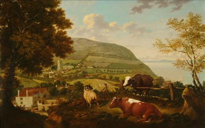 A View of West Lulworth, Dorset with cattle and sheep by Aster Richard Chilton Corbould - Auction record, sale price, and art valuation. Compare with similar artists and explore comparable artworks.