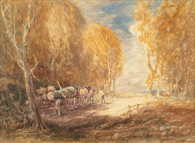 Sample artwork by John Keeley (1849 - 1930), known for landscape painting - View similar artists and auction records