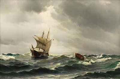 Shipping in a choppy sea