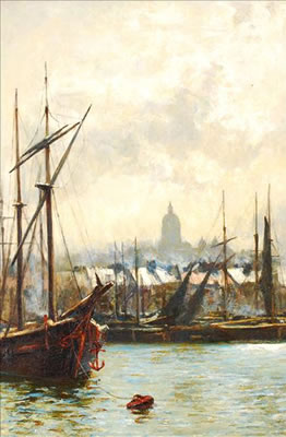 From the Thames to St. Pauls, London