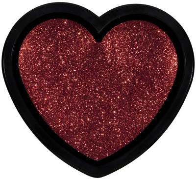 Glitter Heart Red