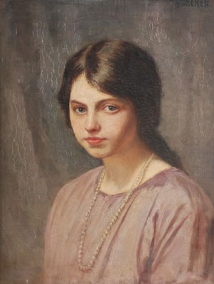 Portrait of a young girl by Thomas Bond Walker - Auction record, sale price, and art valuation. Compare with similar artists and explore comparable artworks.