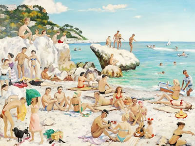Beach scene