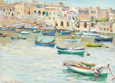 A Mediterranean port view