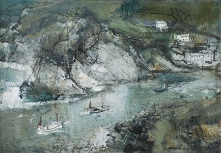 Fishing boats returning to Polperro
