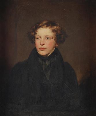Portrait of a gentleman, traditionally identified as John Weir Cunningham (1809-1834), half-length, in a black coat; and Portrait of a gentleman, traditionally identified as Charles Cunningham (1811-1839), half-length, in a black coat (pair)