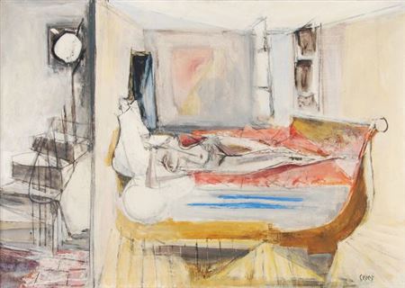 Interieur au lit