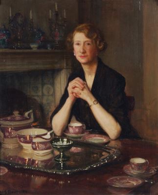 Portrait of Elizabeth Chapman, the artist's housekeeper
