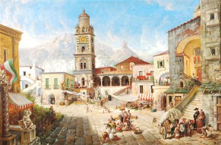 The market square Amalfi