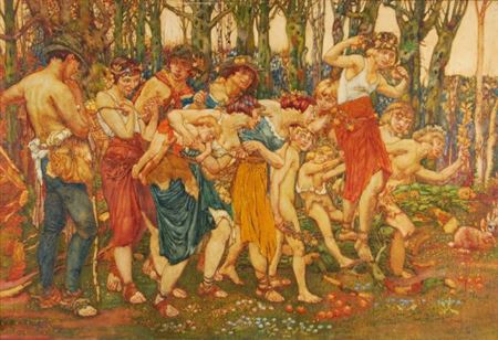 A procession of woodland folk