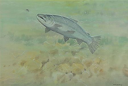 Early Season: Big Sea Trout falls to a large sunk lure by Robin Armstrong - Auction record, sale price, and art valuation. Compare with similar artists and explore comparable artworks.