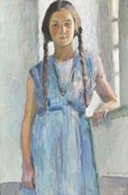 Jeune fille en bleu by David Burnand - Auction record, sale price, and art valuation. Compare with similar artists and explore comparable artworks.