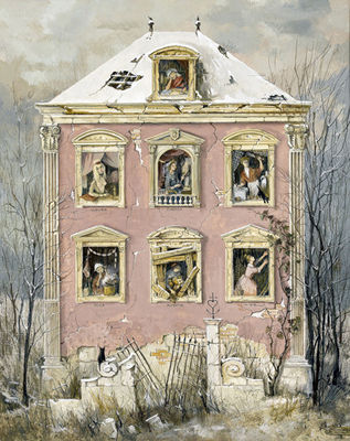 Sample artwork by Renee Yolanda Hauser (1919 - 2008), known for landscape, cityscape and figure painting - View similar artists and auction records