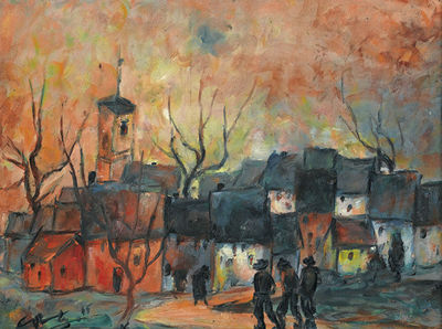 Villaggio ticinese by Giovanni Battista Corti - Auction record, sale price, and art valuation. Compare with similar artists and explore comparable artworks.