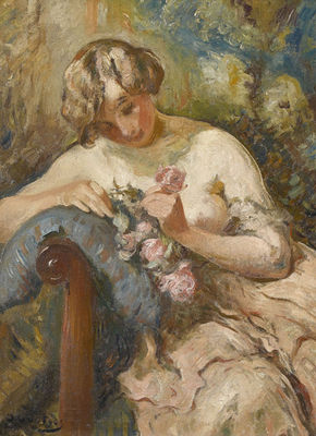 Halbakt mit Rosen auf Sofa by Otto Vautier - Auction record, sale price, and art valuation. Compare with similar artists and explore comparable artworks.