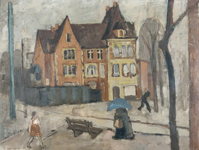 Am Wettsteinplatz in Basel by Ernst Baumann - Auction record, sale price, and art valuation. Compare with similar artists and explore comparable artworks.