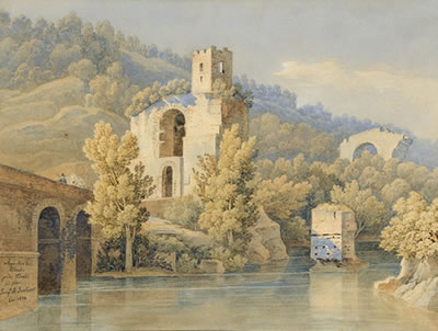 Römische Landschaft bei Tivoli mit Aquädukt by Jacques-Henri Juillerat - Auction record, sale price, and art valuation. Compare with similar artists and explore comparable artworks.