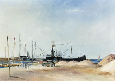 Hafenquai in Frankreich