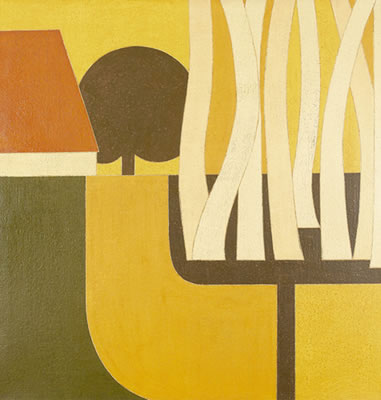 Abstrahierte Landschaft mit Bauernhof und Bäumen by Urs Flury - Auction record, sale price, and art valuation. Compare with similar artists and explore comparable artworks.