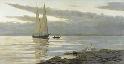 Segelboot auf dem Genfersee im Morgenlicht by Frederic II Dufaux - Auction record, sale price, and art valuation. Compare with similar artists and explore comparable artworks.