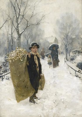 Der Sägespänesammler im Winter
