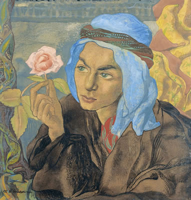 Junger Mann mit Turban und Rose by Charles Clos Olsommer - Auction record, sale price, and art valuation. Compare with similar artists and explore comparable artworks.