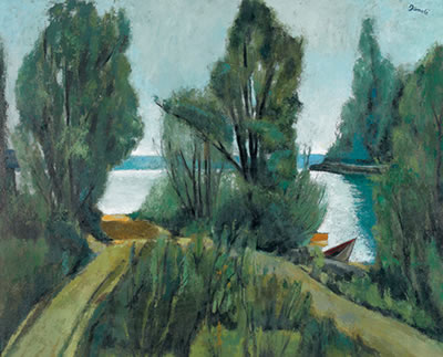 Uferpartie an der Tène am Neuenburgersee