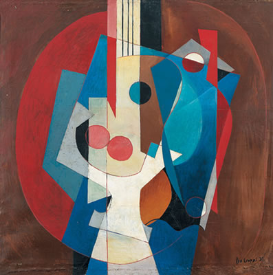 Komposition mit Gitarre. by Leo Peter Leuppi - Auction record, sale price, and art valuation. Compare with similar artists and explore comparable artworks.