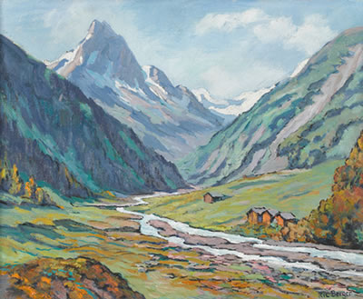 Zinal et le Besso by Richard Berger - Auction record, sale price, and art valuation. Compare with similar artists and explore comparable artworks.