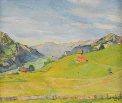 Ausblick vom Haslital gegen den Brienzersee