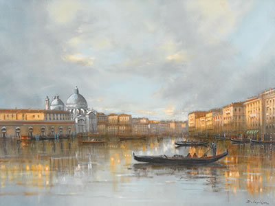 Canal Grande mit Santa Maria della Salute im Abendlicht by Roger Delapierre - Auction record, sale price, and art valuation. Compare with similar artists and explore comparable artworks.