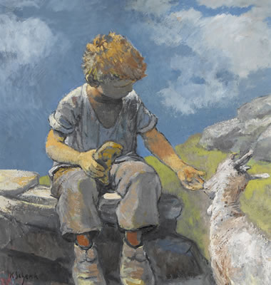 Sample artwork by Karl Schenk (1905 - 1973), known for painting, genre painting, sculpture - View similar artists and auction records