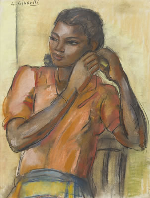 Porträt eines madagassischen Mädchens by Antoine Marius Gianelli - Auction record, sale price, and art valuation. Compare with similar artists and explore comparable artworks.