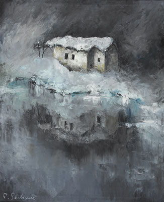 Winter am Schwarzsee mit der Kapelle "Maria zum Schnee" by Paul Sechaud - Auction record, sale price, and art valuation. Compare with similar artists and explore comparable artworks.