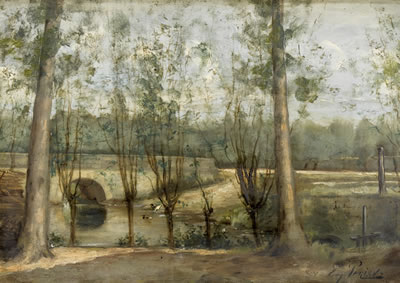 Sample artwork by Eugene Ferdinand Parisy (19th century), known for still life and landscape painting - View similar artists and auction records