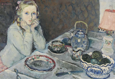 Mädchen am fein gedeckten Tisch. by Emile Bressler - Auction record, sale price, and art valuation. Compare with similar artists and explore comparable artworks.