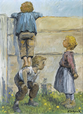 Beste Aussicht by Karl Schenk - Auction record, sale price, and art valuation. Compare with similar artists and explore comparable artworks.