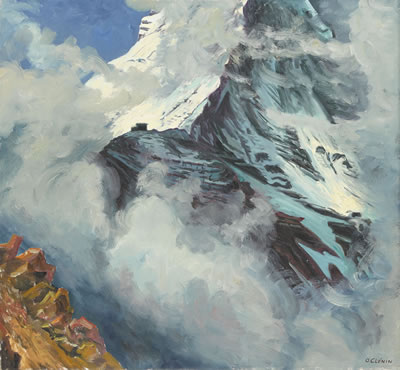 Der Hörnligrat am Matterhorn.