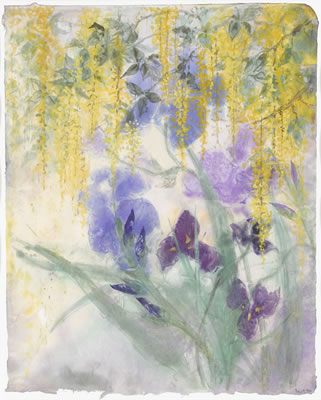 Gartenpartie mit Goldregen und Iris. by Johan Peter Pernath - Auction record, sale price, and art valuation. Compare with similar artists and explore comparable artworks.