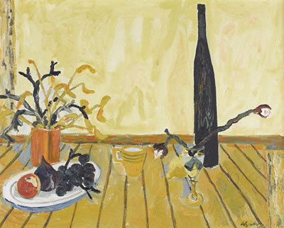 "Nature morte à la bouteille".