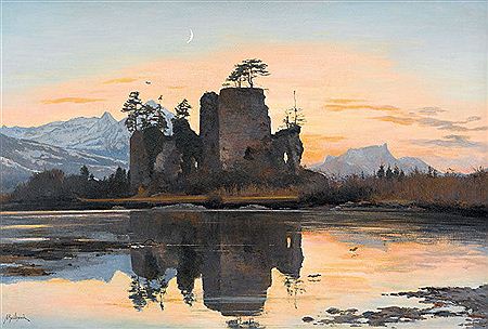 Sample artwork by Alfred-Henri Berthoud (1848 - 1906), known for landscape painting - View similar artists and auction records