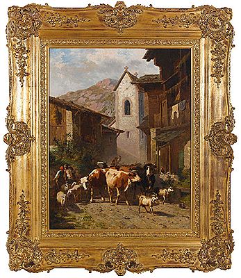 Sample artwork by François Vuagnat (1826 - 1910), known for landscape painting - View similar artists and auction records