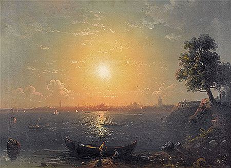 Sonnenuntergang am Bosporus. by Mekertich Hovhannesi Givanian - Auction record, sale price, and art valuation. Compare with similar artists and explore comparable artworks.