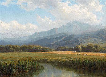 Blick auf den Pilatus von der Horwer Ebene aus. by Niklaus Pfyffer - Auction record, sale price, and art valuation. Compare with similar artists and explore comparable artworks.