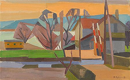Passage à niveau (St-Joux, La Neuveville) by Maurice Robert - Auction record, sale price, and art valuation. Compare with similar artists and explore comparable artworks.