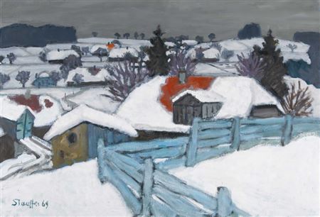 Winterlandschaft bei Ilmihübeli.