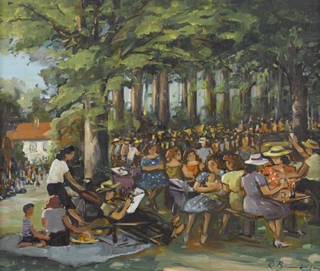 Volksfest im Park.